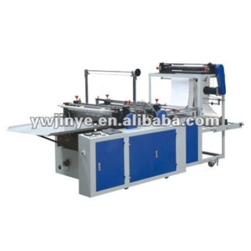 Heat sealing and cold-cutting without pulling bag making machine